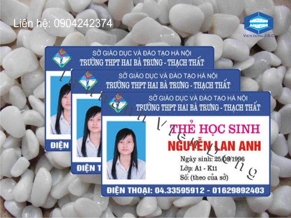 In thẻ học sinh lấy ngay tại Hà Nội | In Card Visit giá rẻ | In the, in the nhua, in the nhan vien, in the nhan vien, in the gia re tai Ha Noi