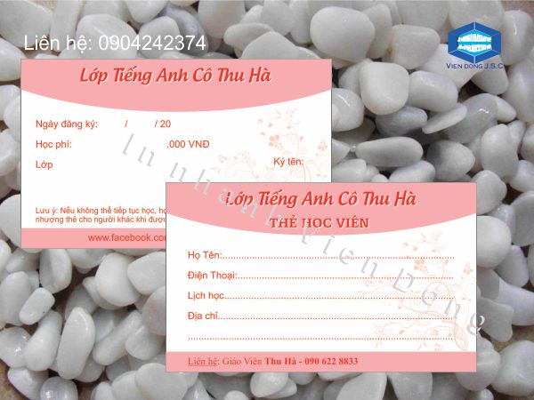 In thẻ học viên nhanh, rẻ tại Hà Nội | In name Card Hà Nội | In the, in the nhua, in the nhan vien, in the nhan vien, in the gia re tai Ha Noi